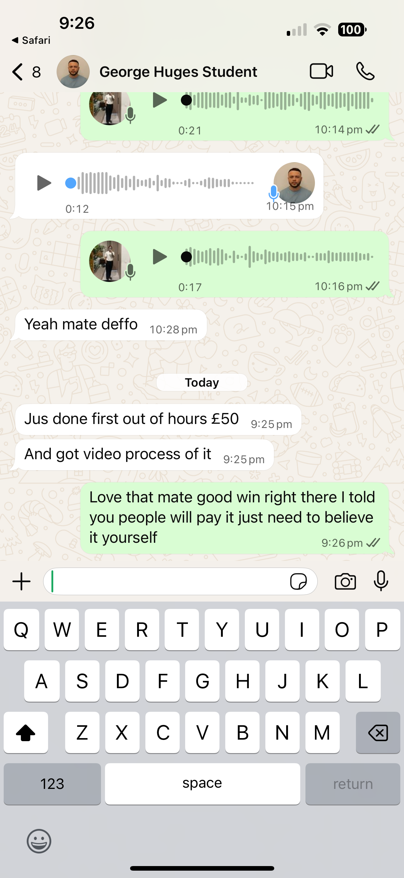 Student win